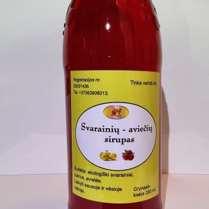 Svarainių ir aviečių sirupas