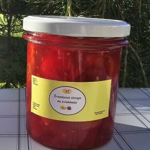 Svarainiai sirupe su avietėmis (350 ml.)