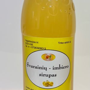 Svarainių sirupas su imbieru