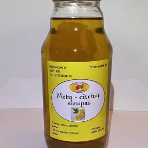 Mėtų – citrinų sirupas